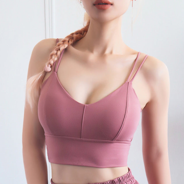 New Sling Yoga Sports Fitness Crop  Bra - CoreYogaWear
