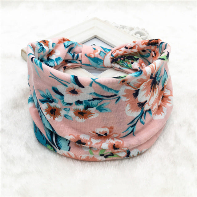 Hair Bands Headbands Wide HeadwrapCotton  Headpiece Stretch - CoreYogaWear