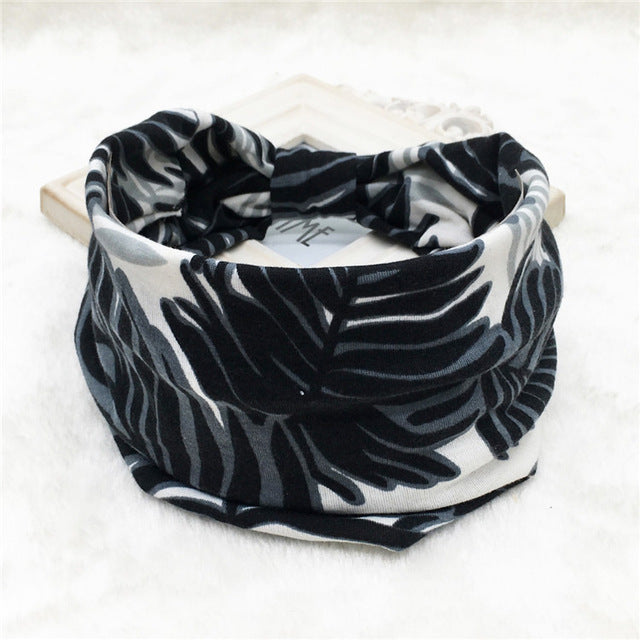 Hair Bands Headbands Wide HeadwrapCotton  Headpiece Stretch - CoreYogaWear