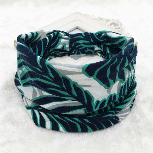 Hair Bands Headbands Wide HeadwrapCotton  Headpiece Stretch - CoreYogaWear