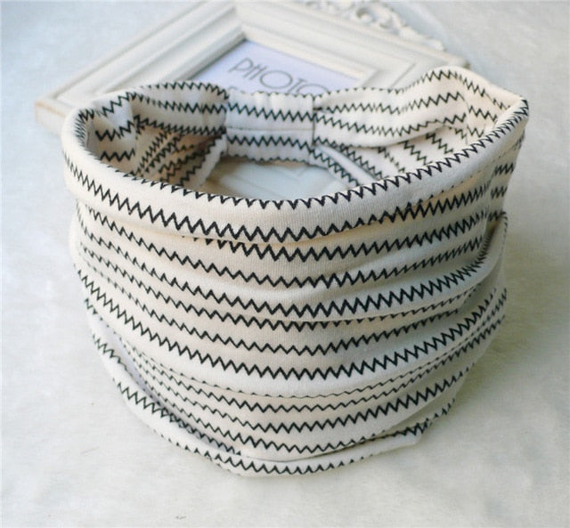 Hair Bands Headbands Wide HeadwrapCotton  Headpiece Stretch - CoreYogaWear