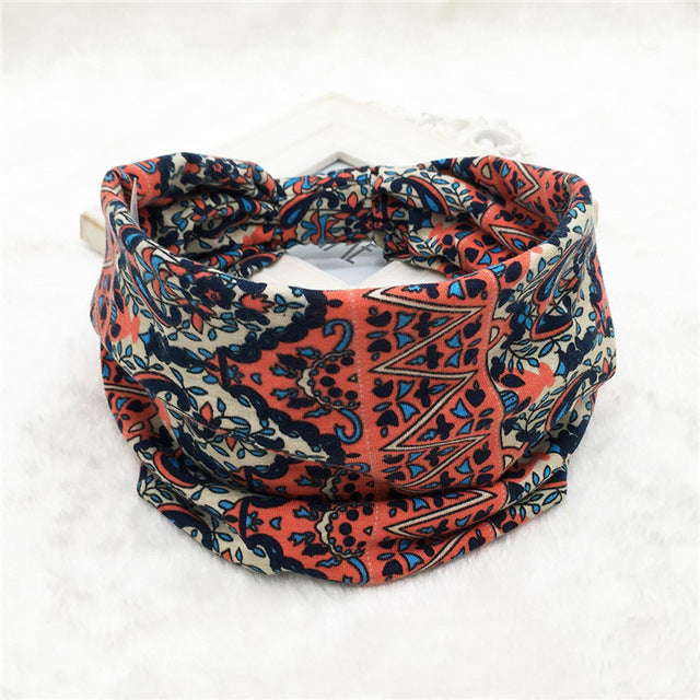 Hair Bands Headbands Wide HeadwrapCotton  Headpiece Stretch - CoreYogaWear