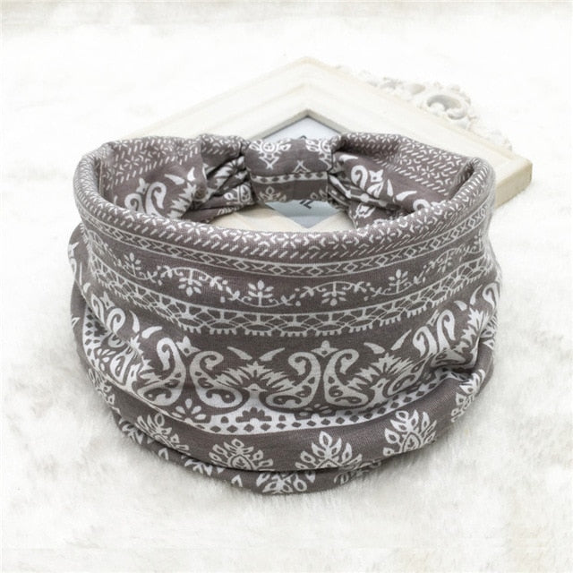 Hair Bands Headbands Wide HeadwrapCotton  Headpiece Stretch - CoreYogaWear