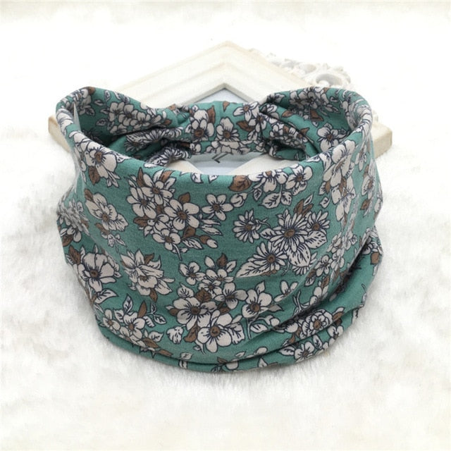 Hair Bands Headbands Wide HeadwrapCotton  Headpiece Stretch - CoreYogaWear