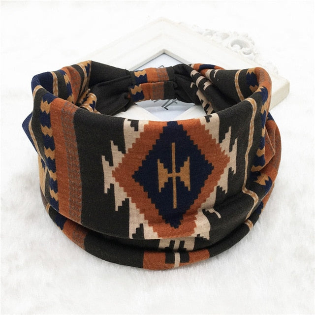 Hair Bands Headbands Wide HeadwrapCotton  Headpiece Stretch - CoreYogaWear
