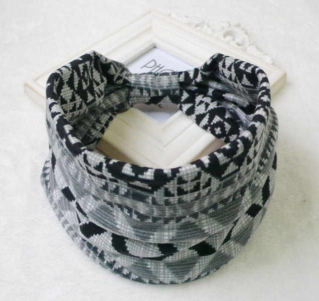 Hair Bands Headbands Wide HeadwrapCotton  Headpiece Stretch - CoreYogaWear