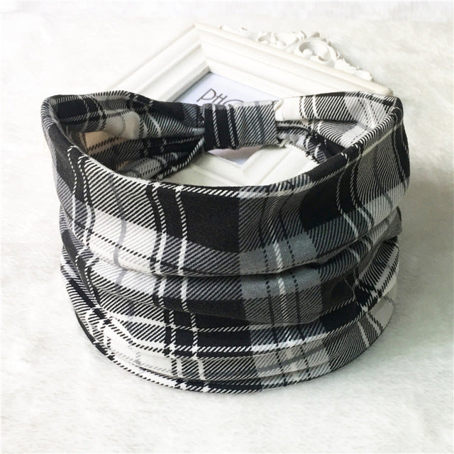 Hair Bands Headbands Wide HeadwrapCotton  Headpiece Stretch - CoreYogaWear