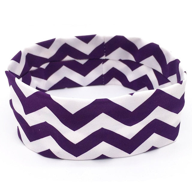Hair Bands Headbands Wide HeadwrapCotton  Headpiece Stretch - CoreYogaWear