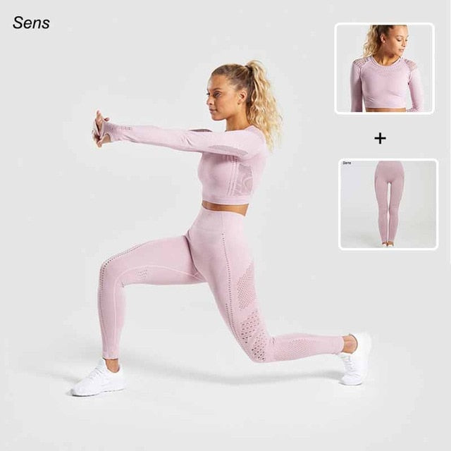 Women Yoga Sports Wear Suit Fitness Leggings - CoreYogaWear