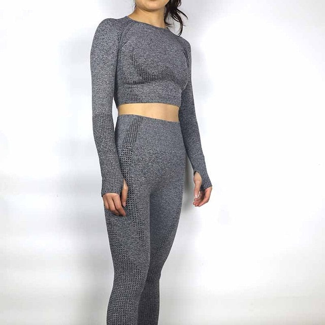 Long Sleeve Women Sports Suite - CoreYogaWear