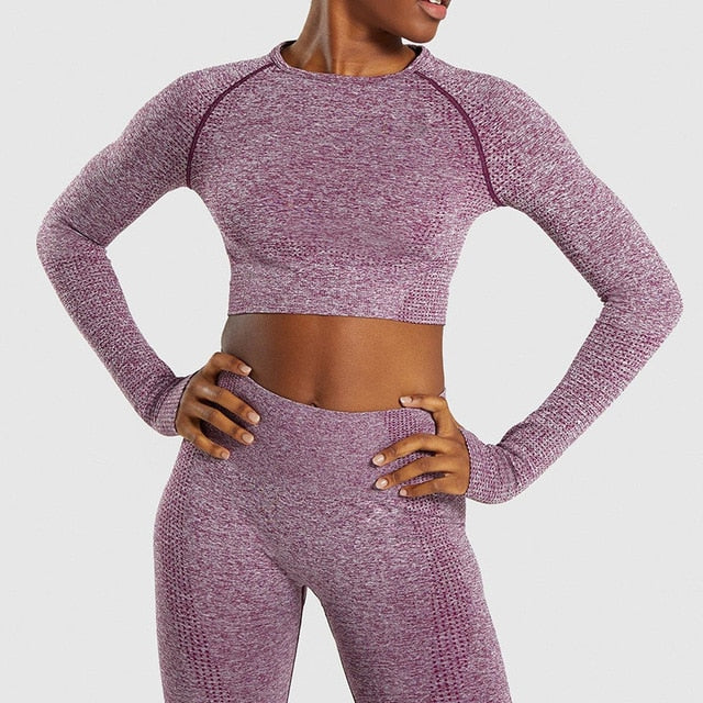 Long Sleeve Women Sports Suite - CoreYogaWear