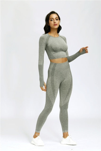Long Sleeve Women Sports Suite - CoreYogaWear