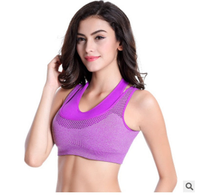 Yoga fitness Shockproof Mesh  Sports Wear - CoreYogaWear