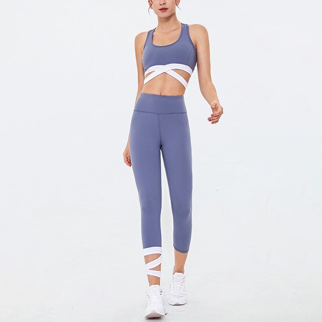 Sports Padded Bra Leggings  Suit Running - CoreYogaWear