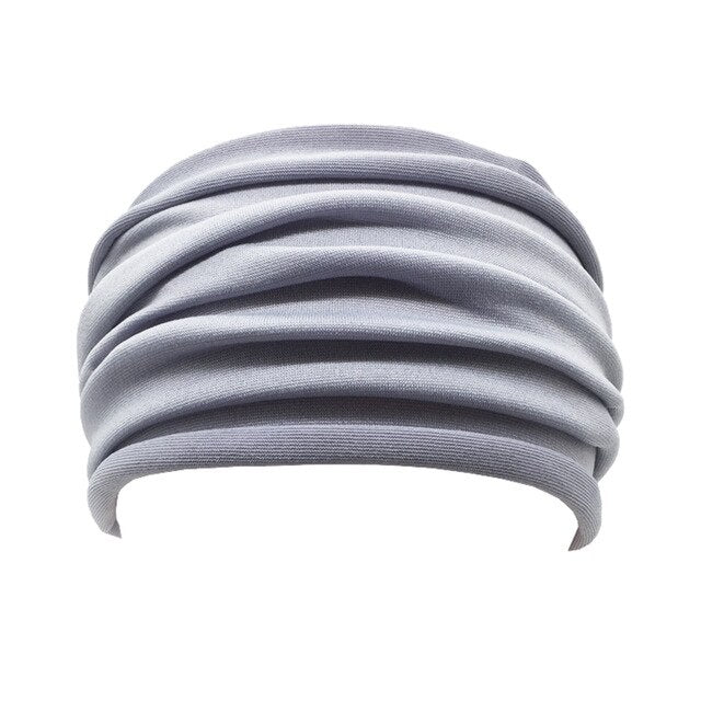 Women Soft Hairband Wide Elastic Stretch  Head Wrap Scarf Hair - CoreYogaWear
