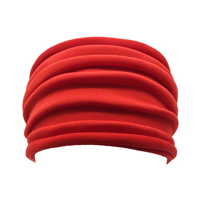 Women Soft Hairband Wide Elastic Stretch  Head Wrap Scarf Hair - CoreYogaWear