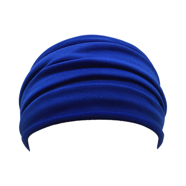 Women Soft Hairband Wide Elastic Stretch  Head Wrap Scarf Hair - CoreYogaWear