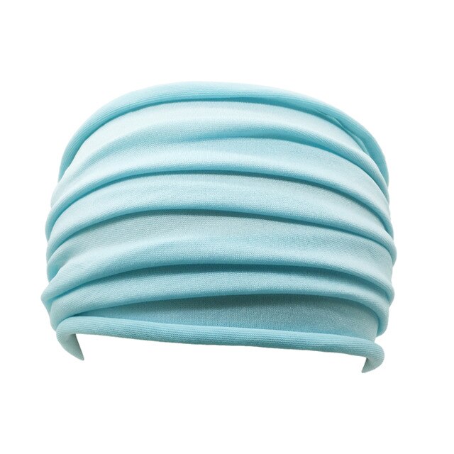 Women Soft Hairband Wide Elastic Stretch  Head Wrap Scarf Hair - CoreYogaWear