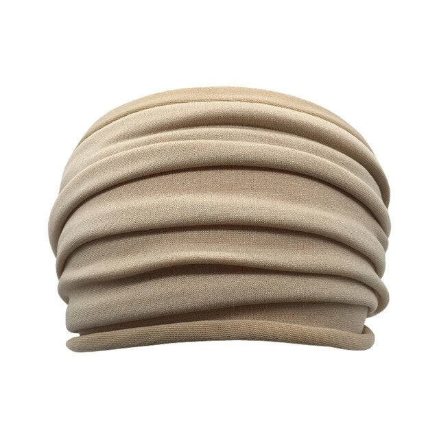Women Soft Hairband Wide Elastic Stretch  Head Wrap Scarf Hair - CoreYogaWear