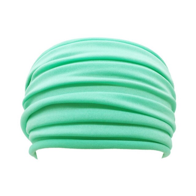 Women Soft Hairband Wide Elastic Stretch  Head Wrap Scarf Hair - CoreYogaWear