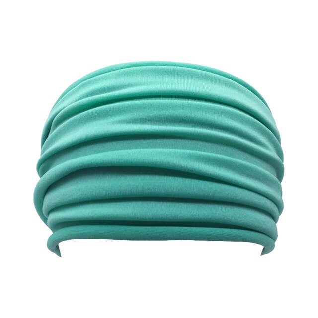 Women Soft Hairband Wide Elastic Stretch  Head Wrap Scarf Hair - CoreYogaWear