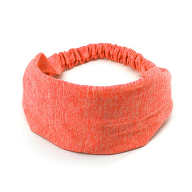 Women Soft Hairband Wide Elastic Stretch  Head Wrap Scarf Hair - CoreYogaWear