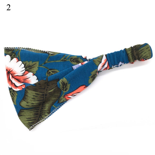 Women Soft Hairband Wide Elastic Stretch  Head Wrap Scarf Hair - CoreYogaWear
