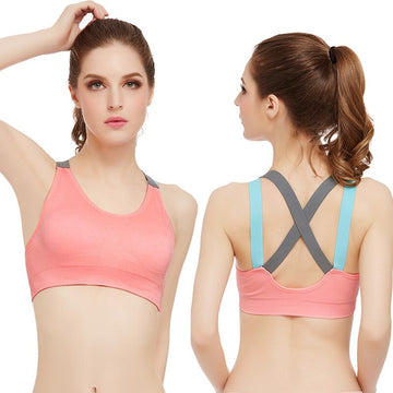 Bras For Women BreathableCross Straps  Sport Brassiere - CoreYogaWear